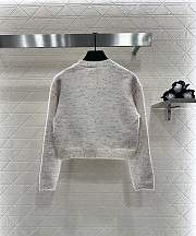 Colestore Chanel Double-C Logo Knitted Cardigan Light Beige - 5