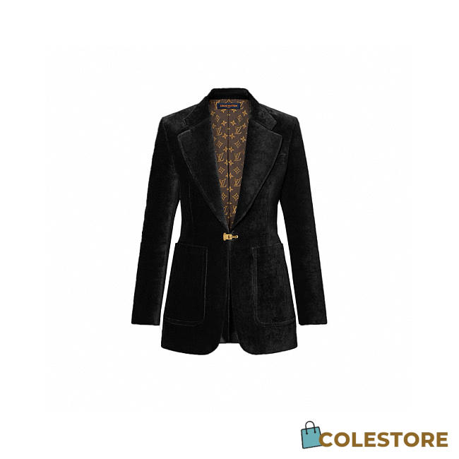 Colestore Louis Vuitton Velvet Schoolboy Blazer Black - 1