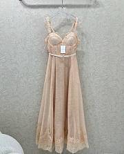 Colestore Zimmermann Solid Color Lace Slip Dress Beige - 1