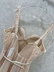 Colestore Zimmermann Solid Color Lace Slip Dress Beige - 3