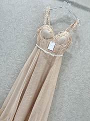 Colestore Zimmermann Solid Color Lace Slip Dress Beige - 2