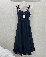 Colestore Zimmermann Solid Color Lace Slip Dress Black - 1