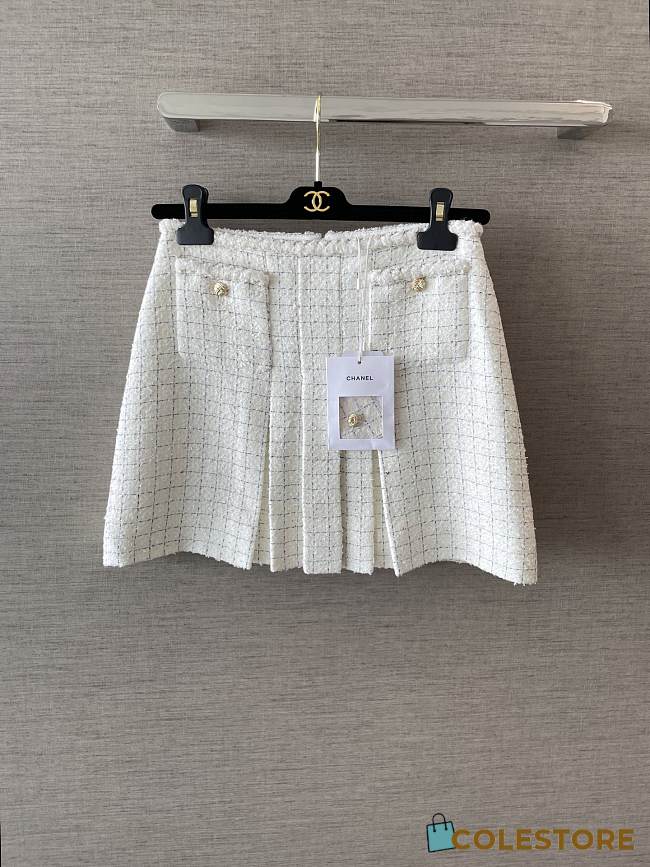 Colestore Chanel Frog Button Trim Skirt - 1