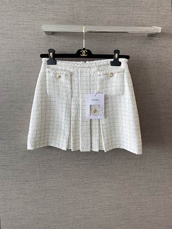 Colestore Chanel Frog Button Trim Skirt