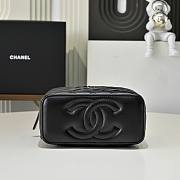 Colestore Chanel Vanity Rectangular Top Handle So Black Lambskin 17cm - 6