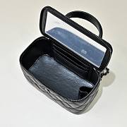 Colestore Chanel Vanity Rectangular Top Handle So Black Lambskin 17cm - 3
