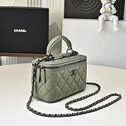 Colestore Chanel Vanity Rectangular Top Handle So Green Lambskin 17cm - 2