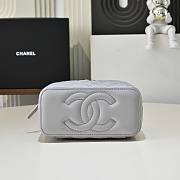 Colestore Chanel Vanity Rectangular Top Handle Grey Lambskin 17cm - 2