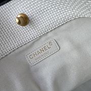 Colestore Chanel Maxi Shopping Bag Calfskin & Gold-Tone Metal White 36×59×13cm - 6