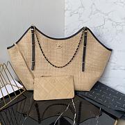 Colestore Chanel Maxi Shopping Bag Calfskin & Gold-Tone Metal Beige 36×59×13cm - 1