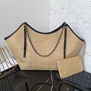 Colestore Chanel Maxi Shopping Bag Calfskin & Gold-Tone Metal Beige 36×59×13cm - 6