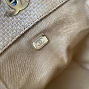 Colestore Chanel Maxi Shopping Bag Calfskin & Gold-Tone Metal Beige 36×59×13cm - 4