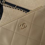 Colestore Chanel Maxi Shopping Bag Calfskin & Gold-Tone Metal Beige 36×59×13cm - 3