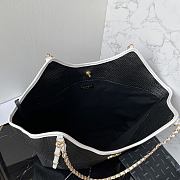 Colestore Chanel Maxi Shopping Bag Calfskin & Gold-Tone Metal Back & White 36×59×13cm - 6