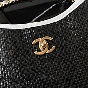 Colestore Chanel Maxi Shopping Bag Calfskin & Gold-Tone Metal Back & White 36×59×13cm - 3