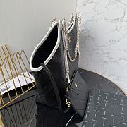 Colestore Chanel Maxi Shopping Bag Calfskin & Gold-Tone Metal Back & White 36×59×13cm - 2