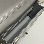 Colestore Chanel Wallet on Chain Shiny Calfskin & Silver-Tone Metal Silver 19.5x12x3.5cm - 2