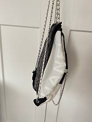 Colestore Chane Black & White Drawstring Backpack 44x35cm - 6