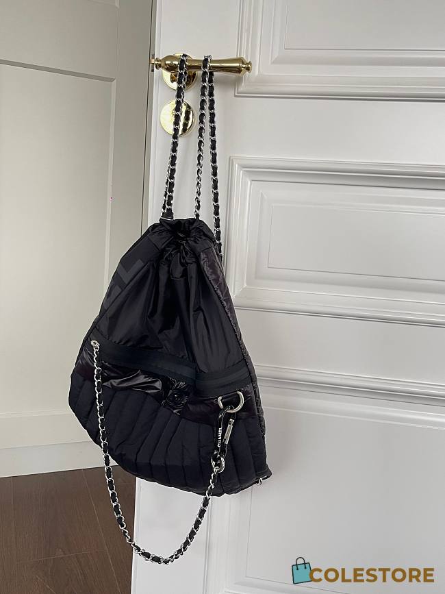 Colestore Chane Black Drawstring Backpack 44x35cm - 1