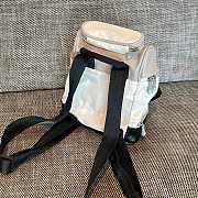 Colestore Chanel Sports Backpack Nylon White Silver 23x25x14cm - 6