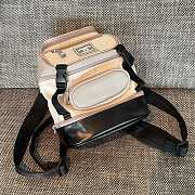 Colestore Chanel Sports Backpack Nylon White Silver 23x25x14cm - 4