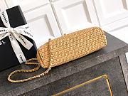 Colestore Chanel 26C Woven Kelly Bag Beige 19x13x7cm - 5