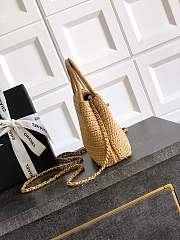 Colestore Chanel 26C Woven Kelly Bag Beige 19x13x7cm - 3