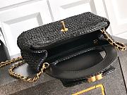 Colestore Chanel 26C Woven Kelly Bag Black 19x13x7cm - 6