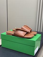 Colestore Bottega Veneta Solstice Flat Thong Sandals Brown - 2