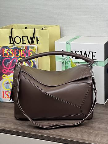 Colestore Loewe Large Featherlight Puzzle Bag in Nappa Lambskin 33x14.7x21.5cm