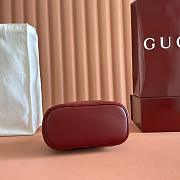 Colestore Gucci GG Marmont Mini Vanity Bag In Rosso Ancora Red Leather 19x11.5x9cm - 5