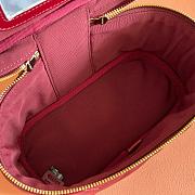 Colestore Gucci GG Marmont Mini Vanity Bag In Rosso Ancora Red Leather 19x11.5x9cm - 3