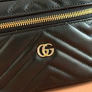 Colestore Gucci GG Marmont Mini Vanity Bag In Black Leather 19x11.5x9cm - 2