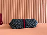Colestore Gucci Giglio Medium Tote Bag in Denim 50×47×14cm - 6