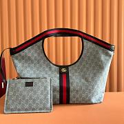 Colestore Gucci Giglio Large Tote Bag in Light Denim 60×47×16cm - 1