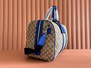 Colestore Gucci GG Multicolor Medium Duffle in Beige and Dark Brown Frabic 45x30x24.5cm - 6