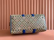 Colestore Gucci GG Multicolor Medium Duffle in Beige and Dark Brown Frabic 45x30x24.5cm - 4