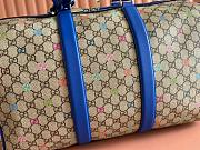 Colestore Gucci GG Multicolor Medium Duffle in Beige and Dark Brown Frabic 45x30x24.5cm - 2