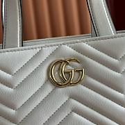 Colestore Gucci Betty Small Tote Bag in White Leather 18(29) x 18 x 12.5cm - 4