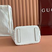 Colestore Gucci Betty Small Tote Bag in White Leather 18(29) x 18 x 12.5cm - 5