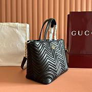 Colestore Gucci Betty Medium Tote Bag in Black Leather 28 x 24 x 16cm - 4