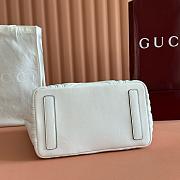 Colestore Gucci Betty Medium Tote Bag in White Leather 28 x 24 x 16cm - 3