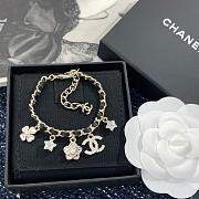 Colestore Chanel Bracelet Metal, Calfskin, Glass pearls & Strass Gold, Black, Pearly White & Crystal - 4