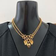 Colestore Chanel Necklace Metal & Resin Golden & Black - 1