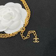 Colestore Chanel Necklace Metal & Resin Golden & Black - 4