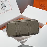 Colestore Hermes Garden Party 30 Bag Taupe Etoupe-like Brown Canvas 30x20x13cm - 4