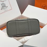 Colestore Hermes Garden Party 30 Bag Beige & Etoupe Grey Canvas 30x20x13cm - 6
