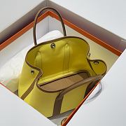 Colestore Hermes Garden Party 30 Bag Jaune Soleil & Gold Canvas 30x20x13cm - 6