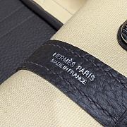 Colestore Hermes Garden Party 30 Bag Beige Clair & Noir Canvas 30x20x13cm - 5