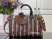Colestore Louis Vuitton Speedy Bandouliere 30 Brown/Black/White Striped Canvas 32 x 22.5 x 18cm - 1